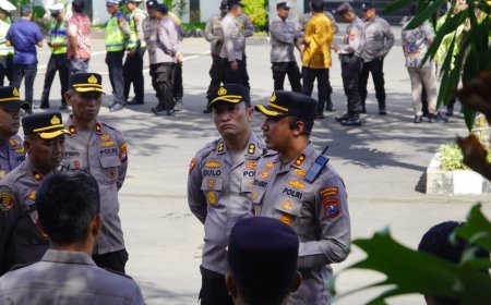 Pengamanan May Day, Polrestabes Surabaya Terapkan Sistem Kanalisasi