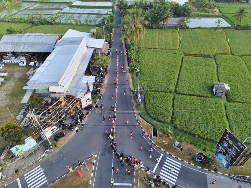 Drone ETLE Presisi Diterjunkan untuk Kawal Event Lari