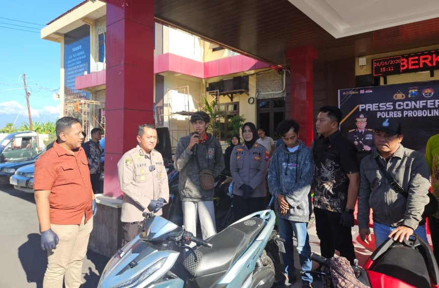 Polres Probolinggo Tuntaskan Kasus Curanmor dengan Pengembalian Barang