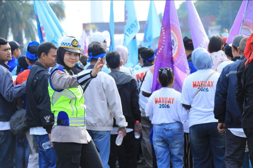 Polri Apresiasi Buruh yang Sampaikan Aspirasi dengan Damai