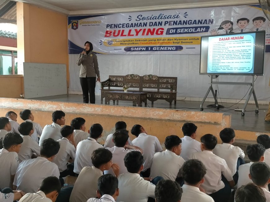 Polisi Tanamkan Pencegahan Bullying dan Narkoba kepada Pelajar