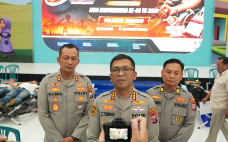 Hari Bhayangkara ke-80, Polresta Sidoarjo Tebar Kepedulian Melalui Donor Darah