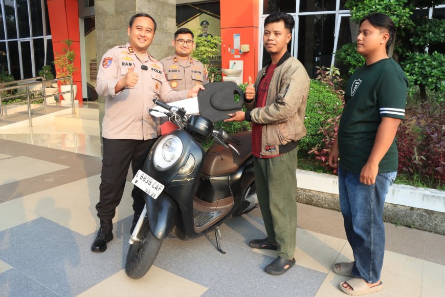 Korban Curanmor Terima Kembali Kendaraannya Secara Gratis