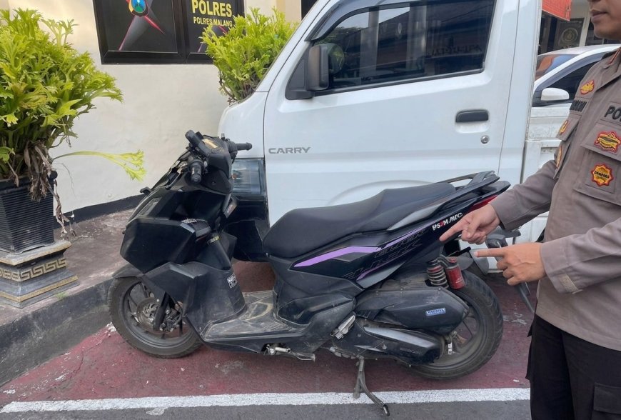 Dua Tersangka Curanmor Berhasil Diamankan Polres Malang