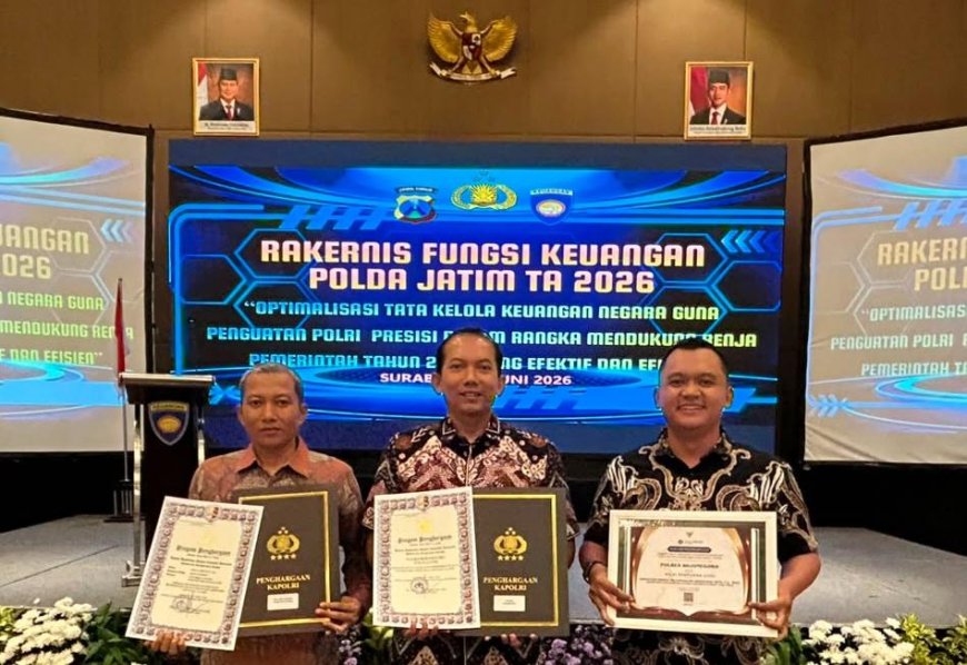 Polres Bojonegoro Raih Tiga Penghargaan atas Pengelolaan Anggaran Terbaik