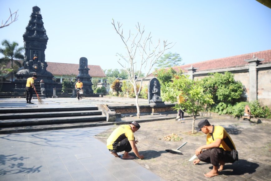 Polres Malang Tebar Semangat Gotong Royong Jelang Hari Bhayangkara